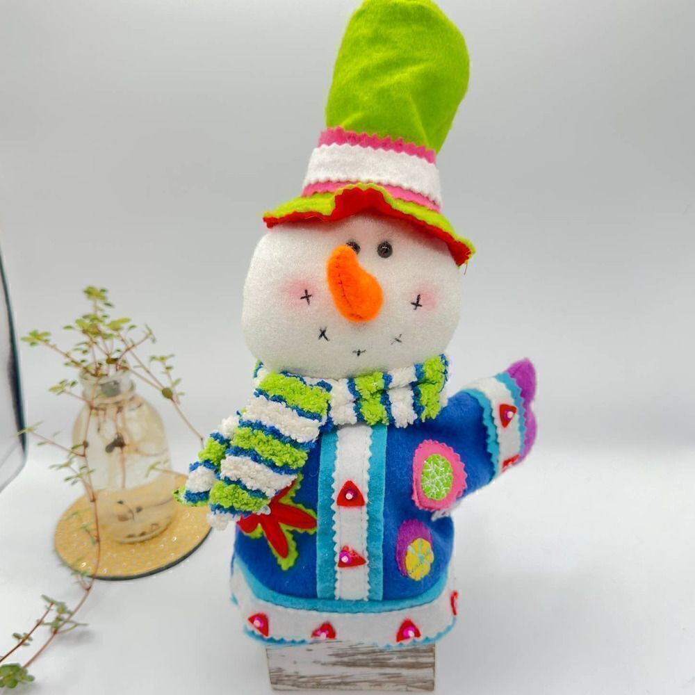 Vintage Snowman Bottle Cover Puppet